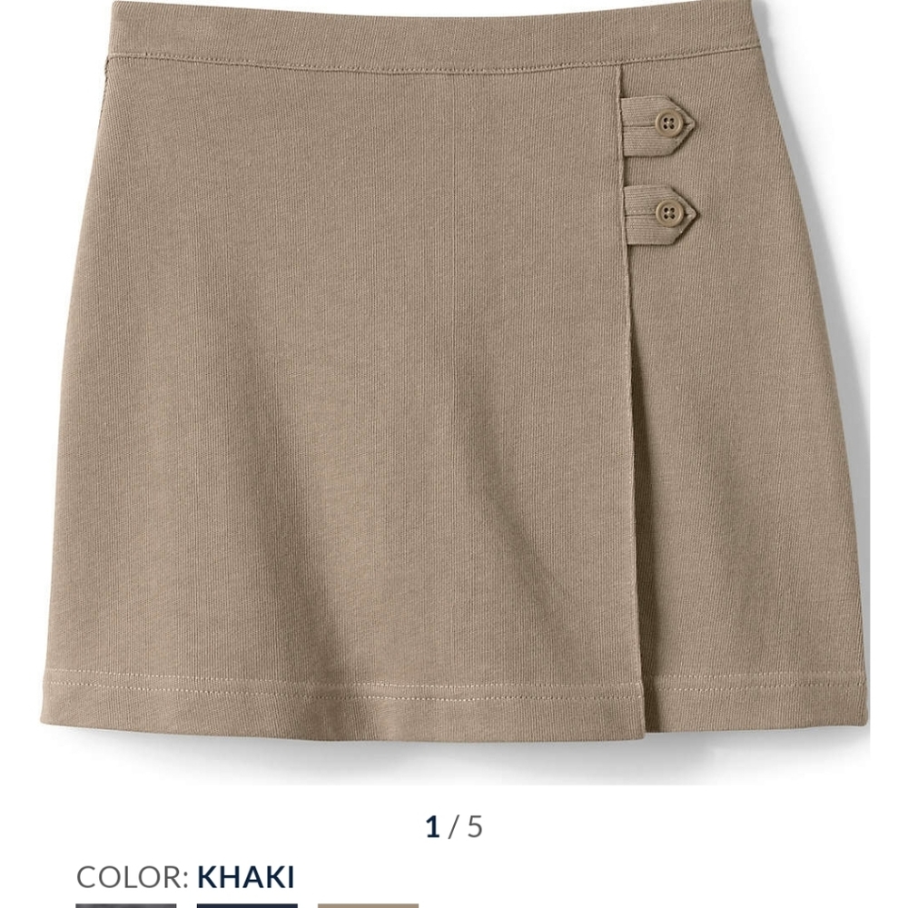 LandsEnd Girls Knit Above the knee skort. Uniform, size 12